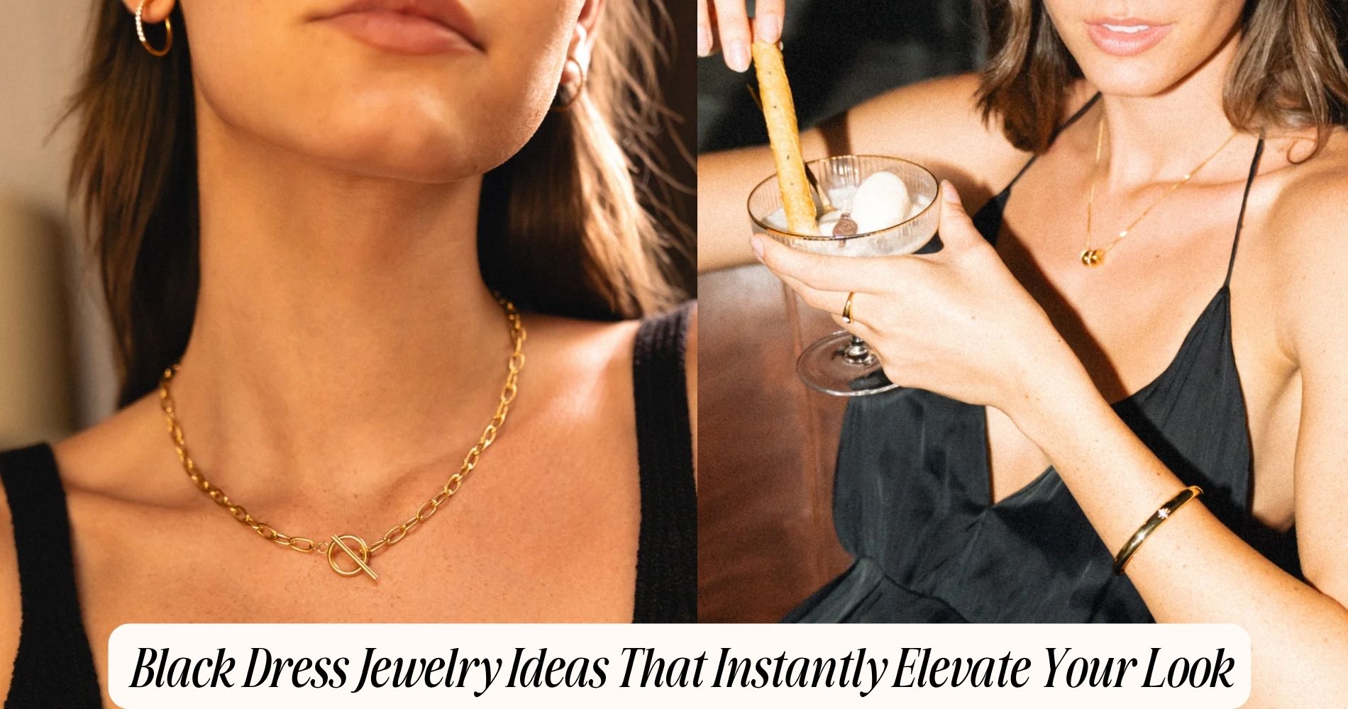 black dress jewelry ideas