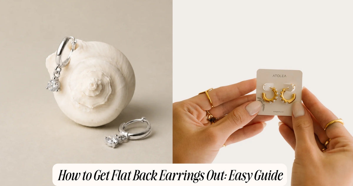 how to get flat back earrings out