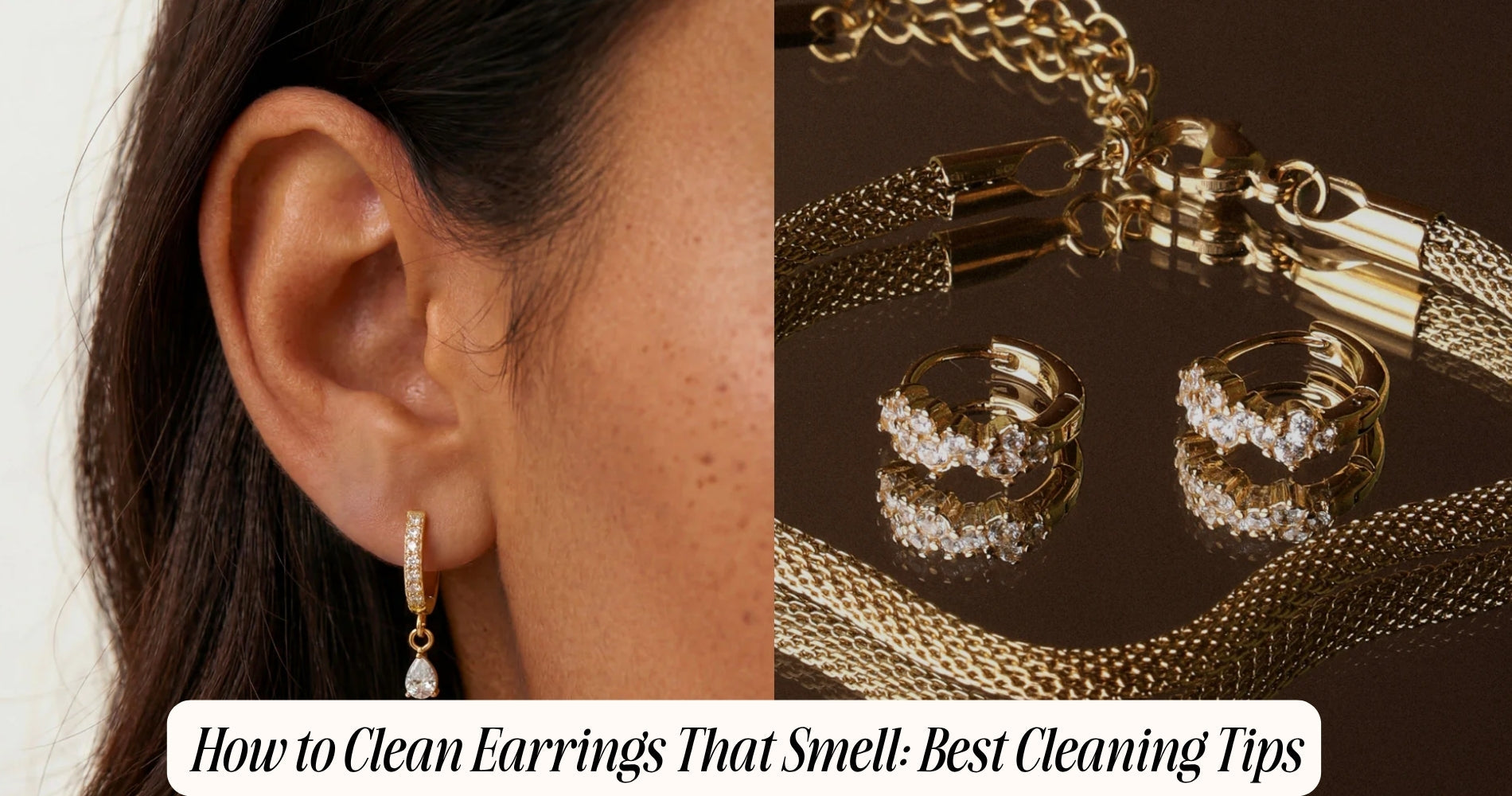 how to clean earrings that smell