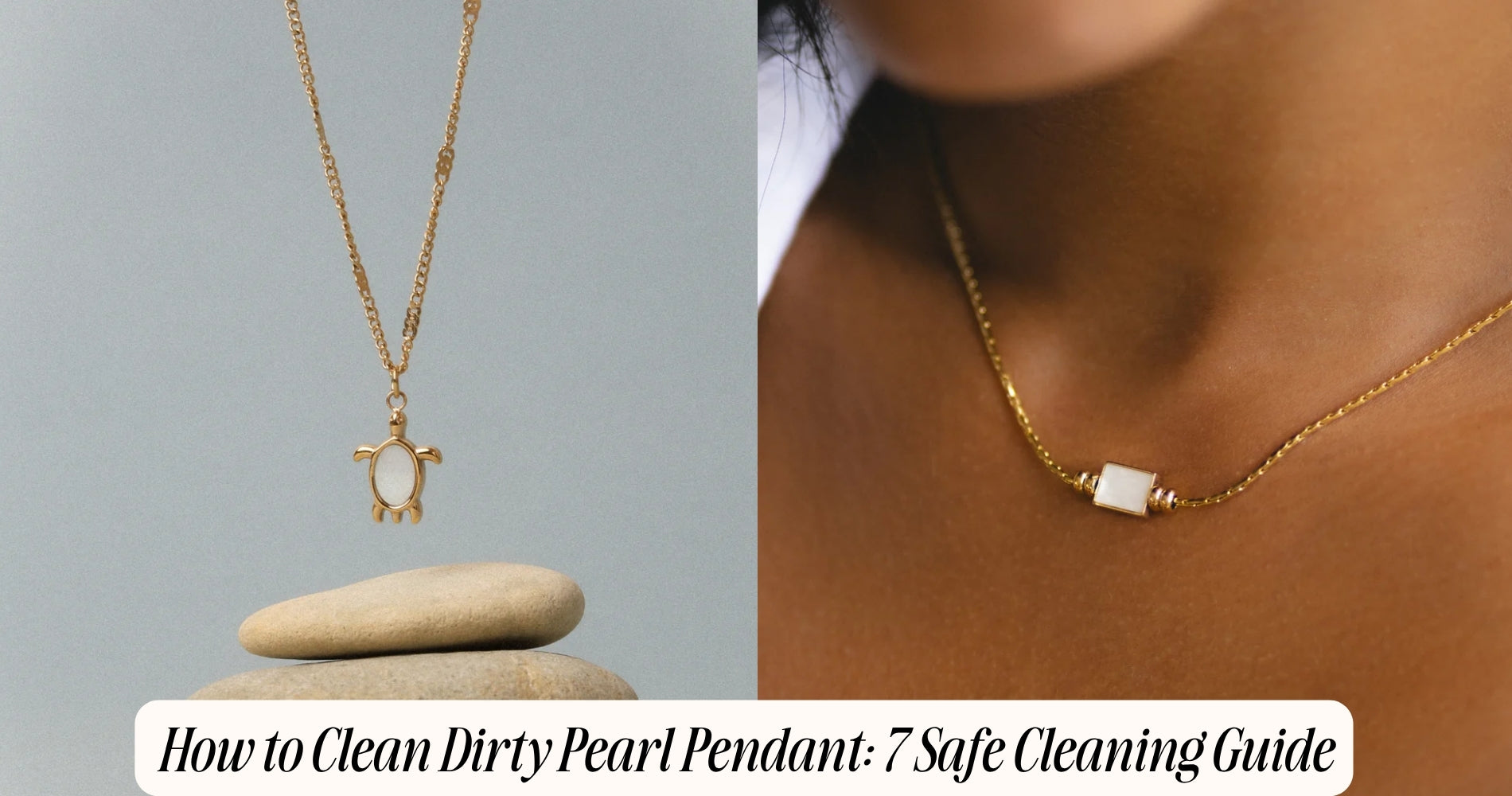 how to clean dirty pearl pendant