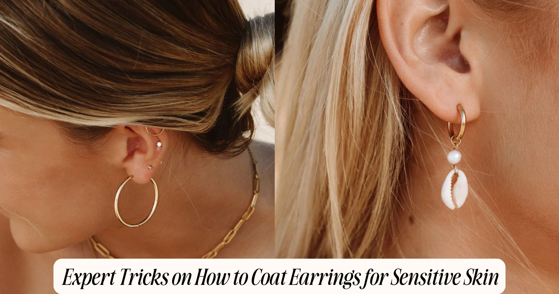 how to coat earrings for sensitive skin