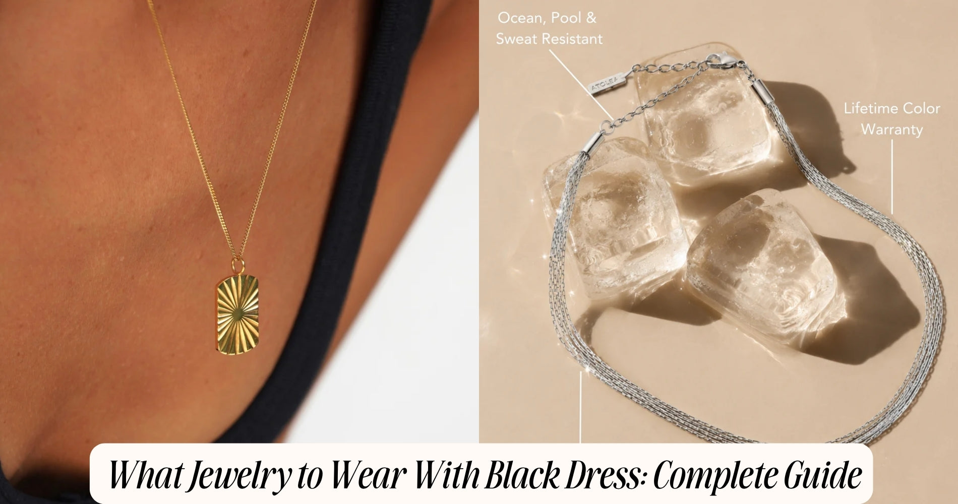 what jewelry to wear with black dress