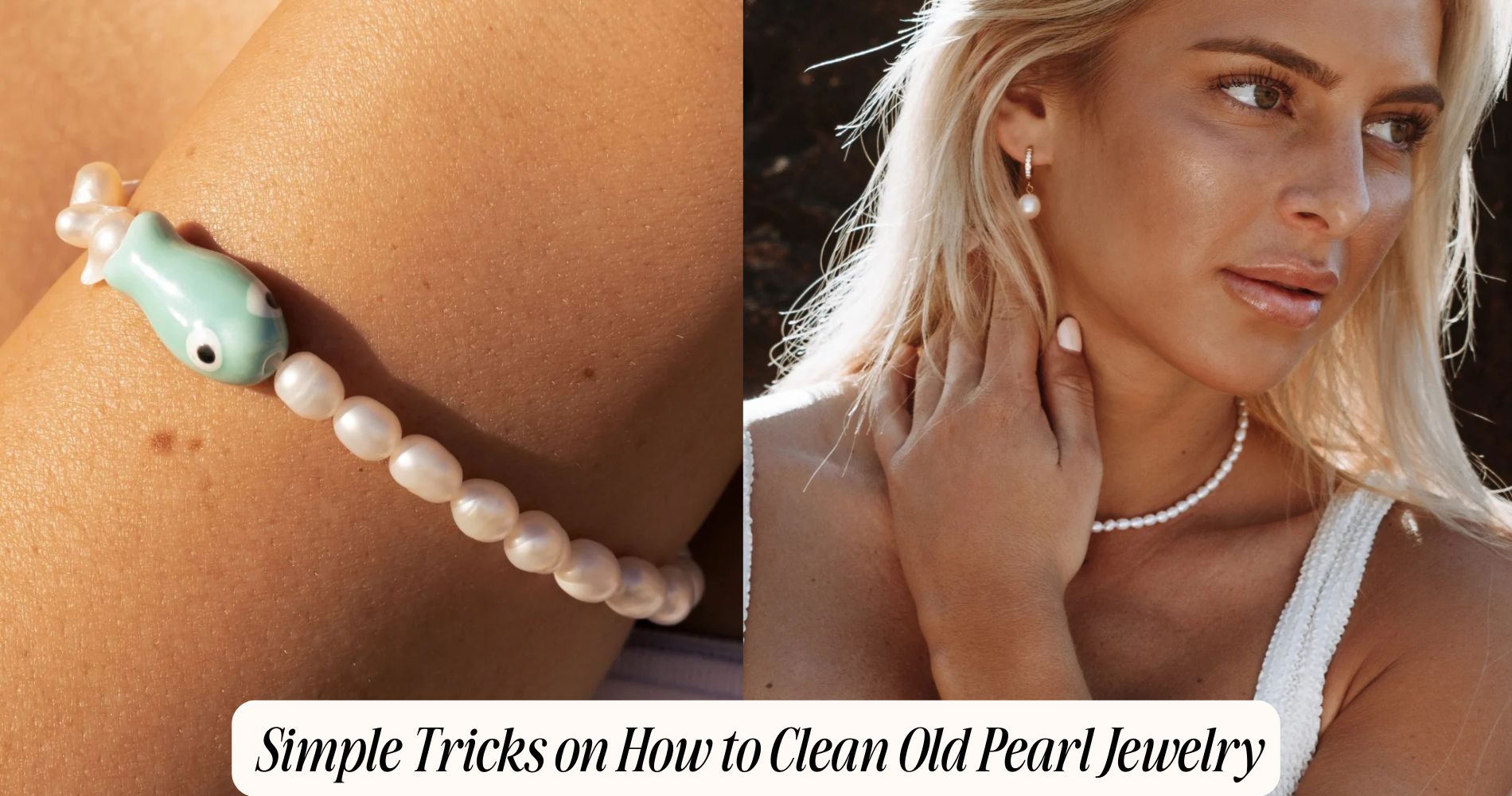 how to clean old pearl jewelry