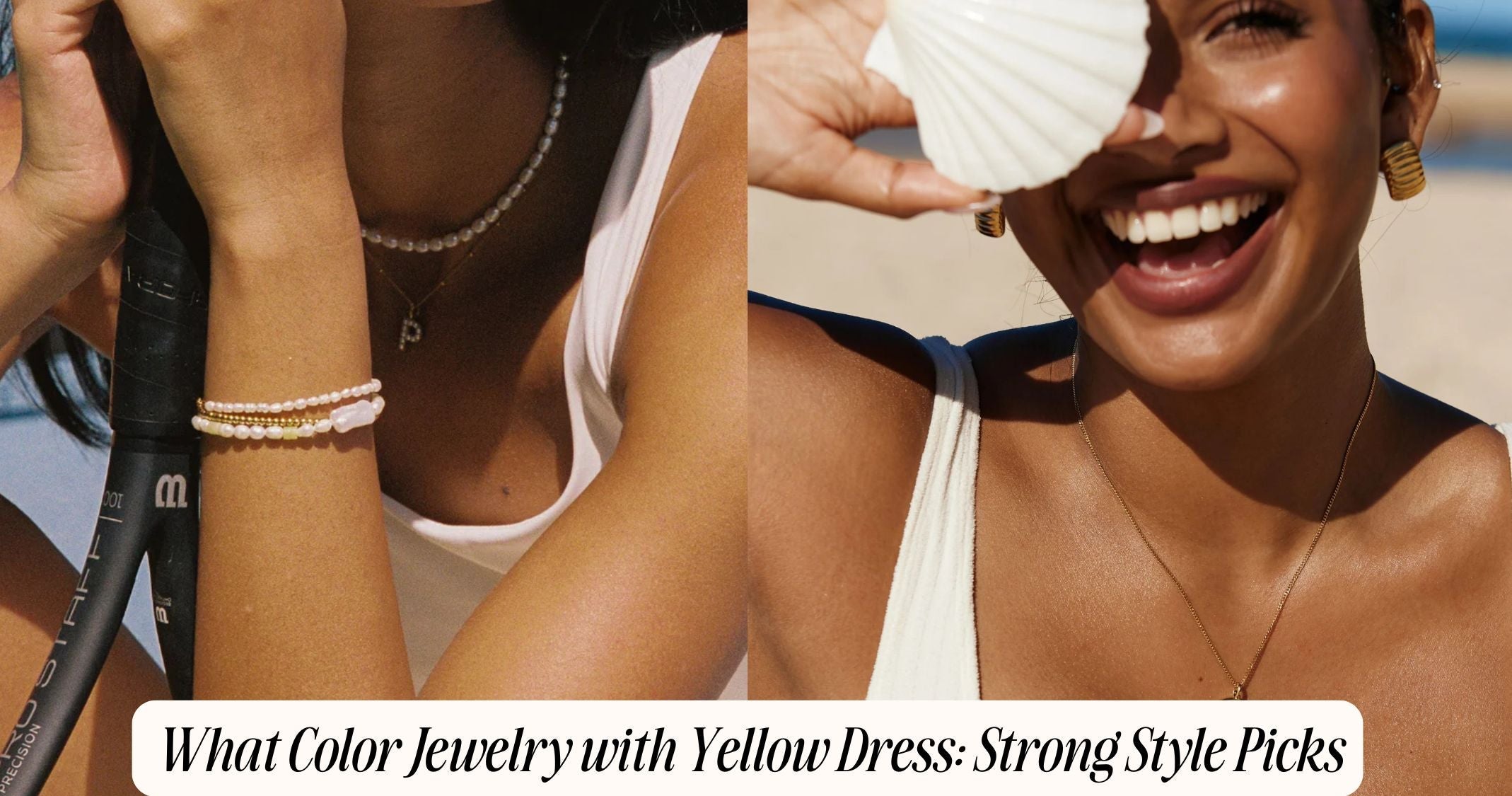 what color jewelry with yellow dress