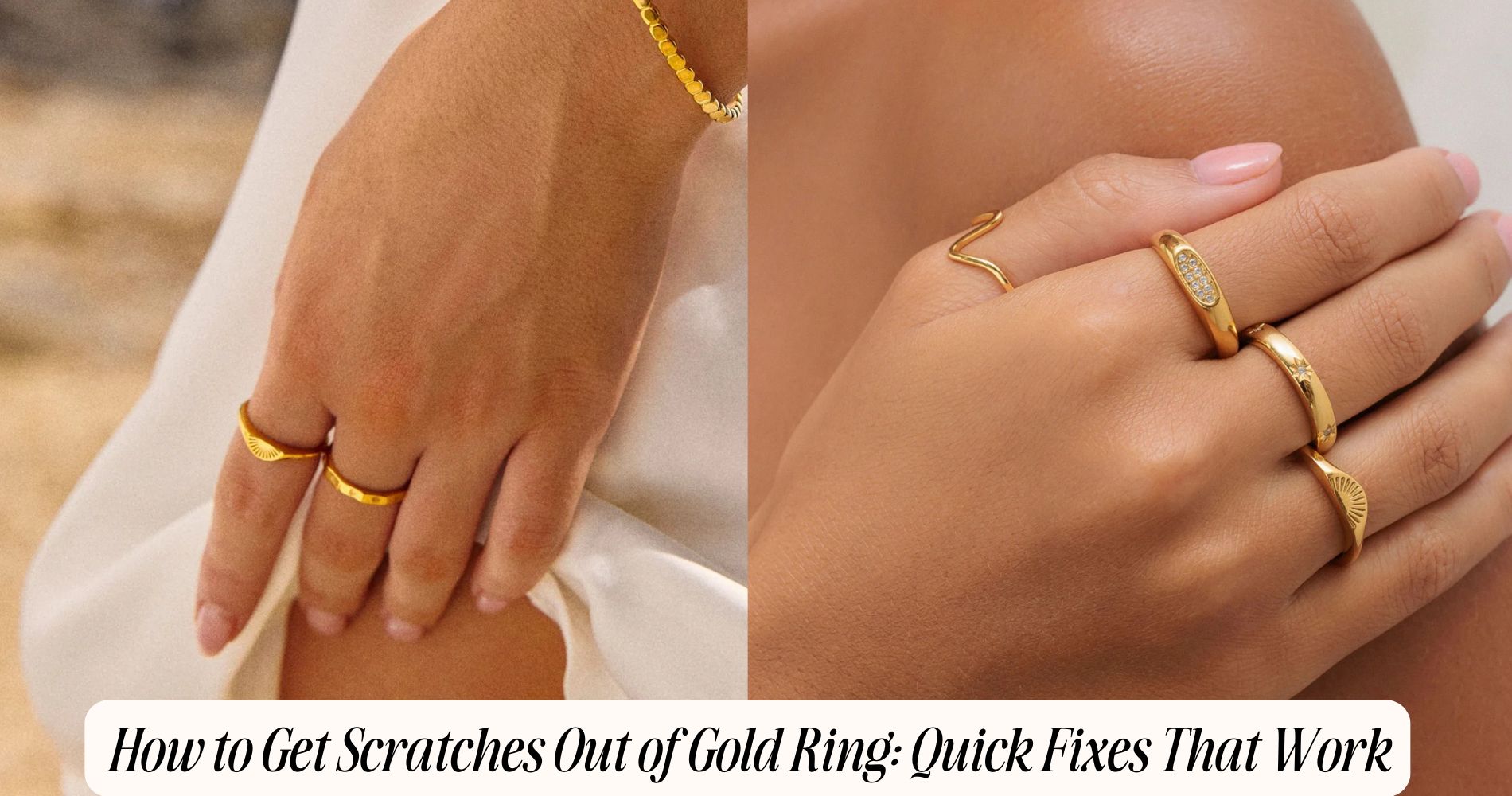 how to get scratches out of gold ring