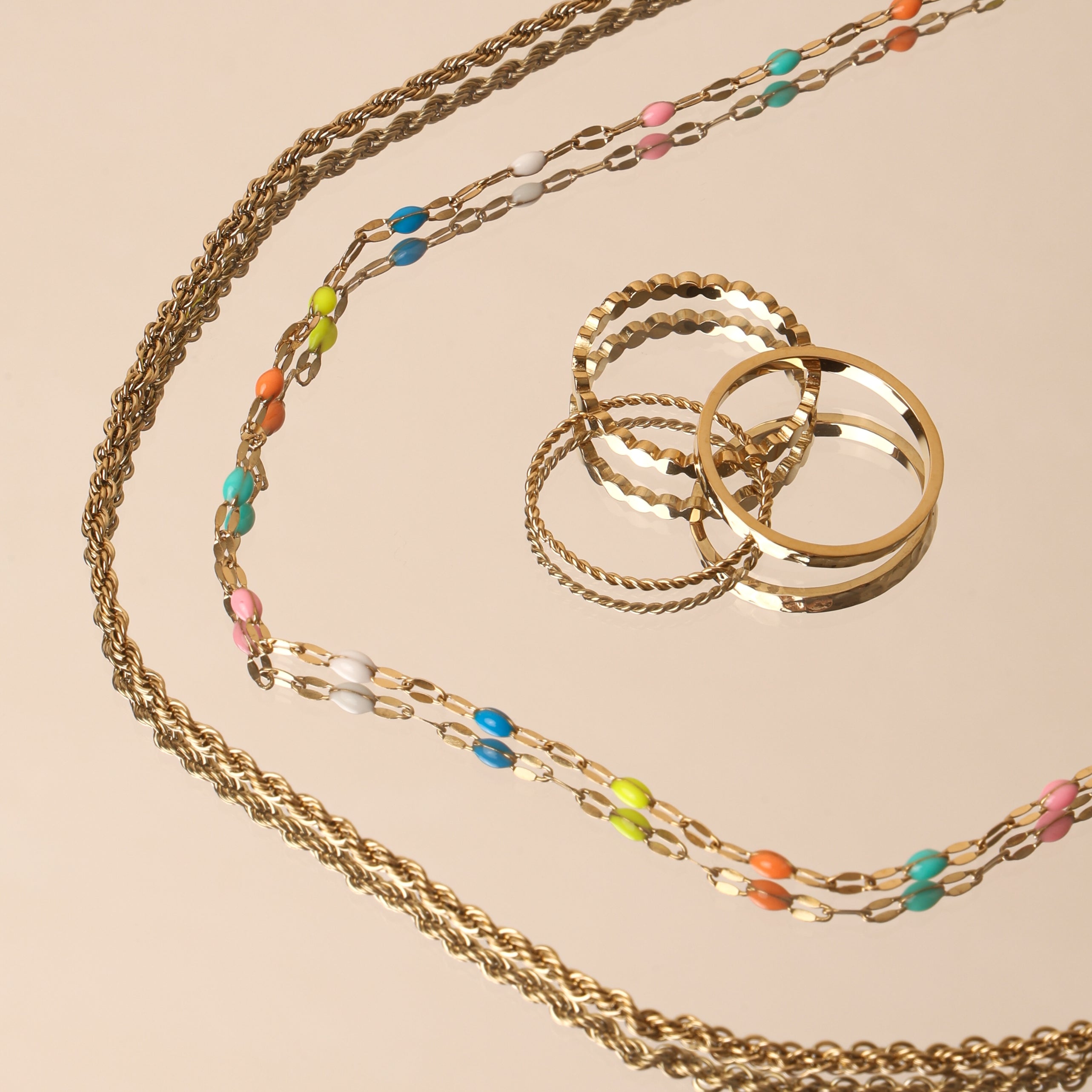 Rainbow Dainty Choker