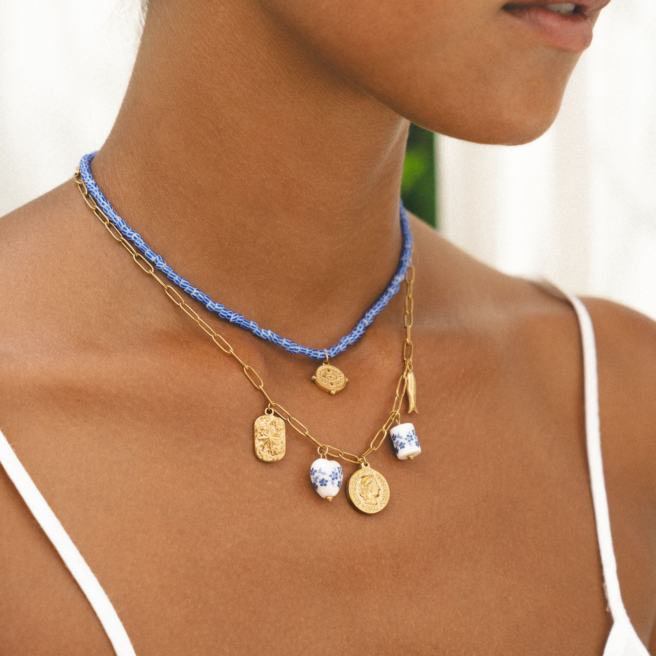 Blue Pearl Choker