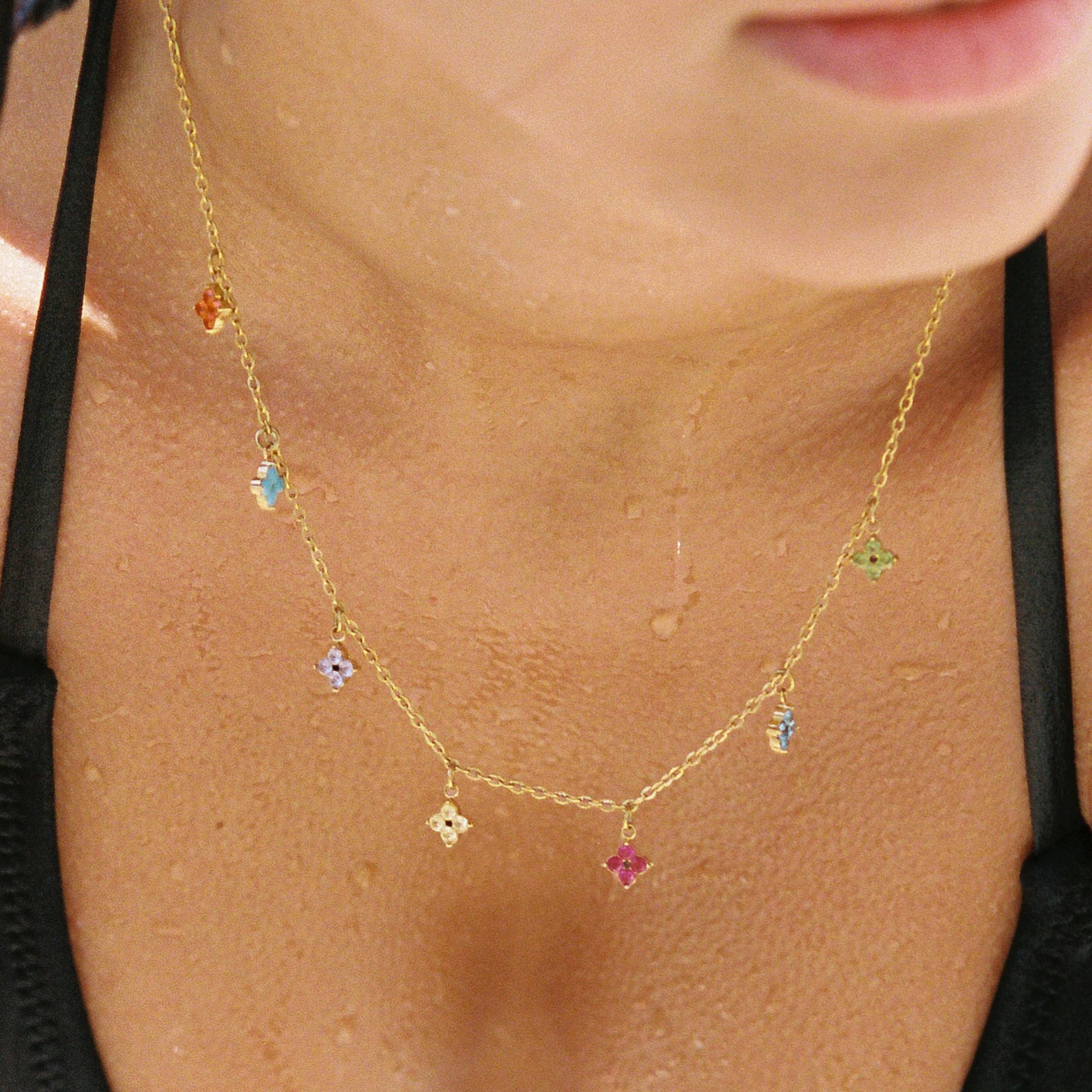 Colorful Stone Choker