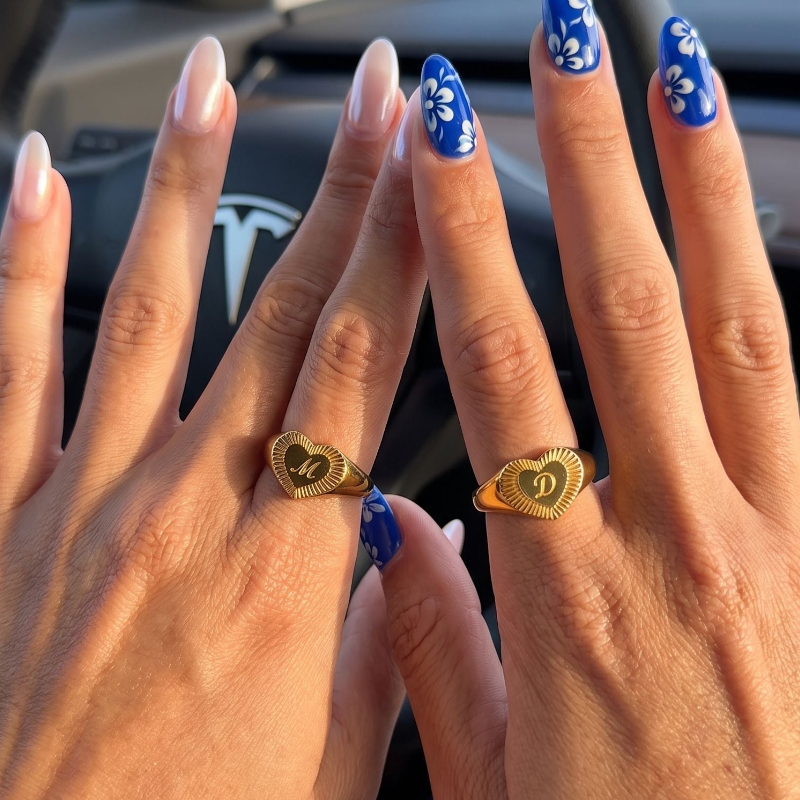 Custom heart ring
