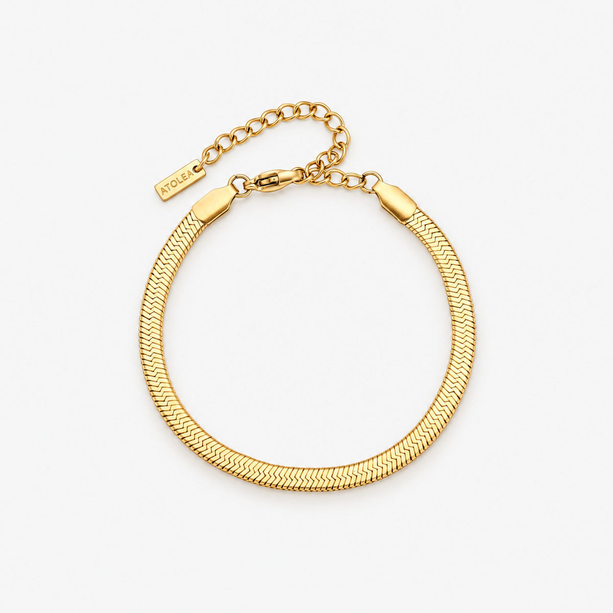 Gold Herringbone Bracelet