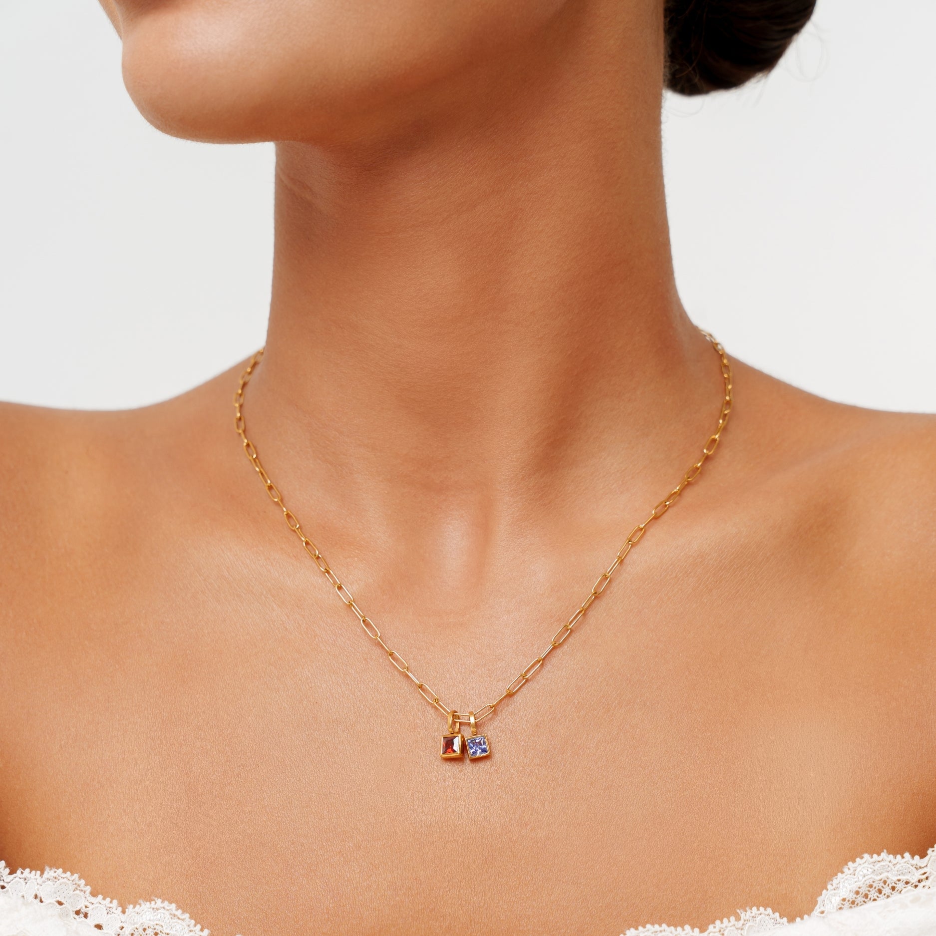 Gold Paperclip Charm