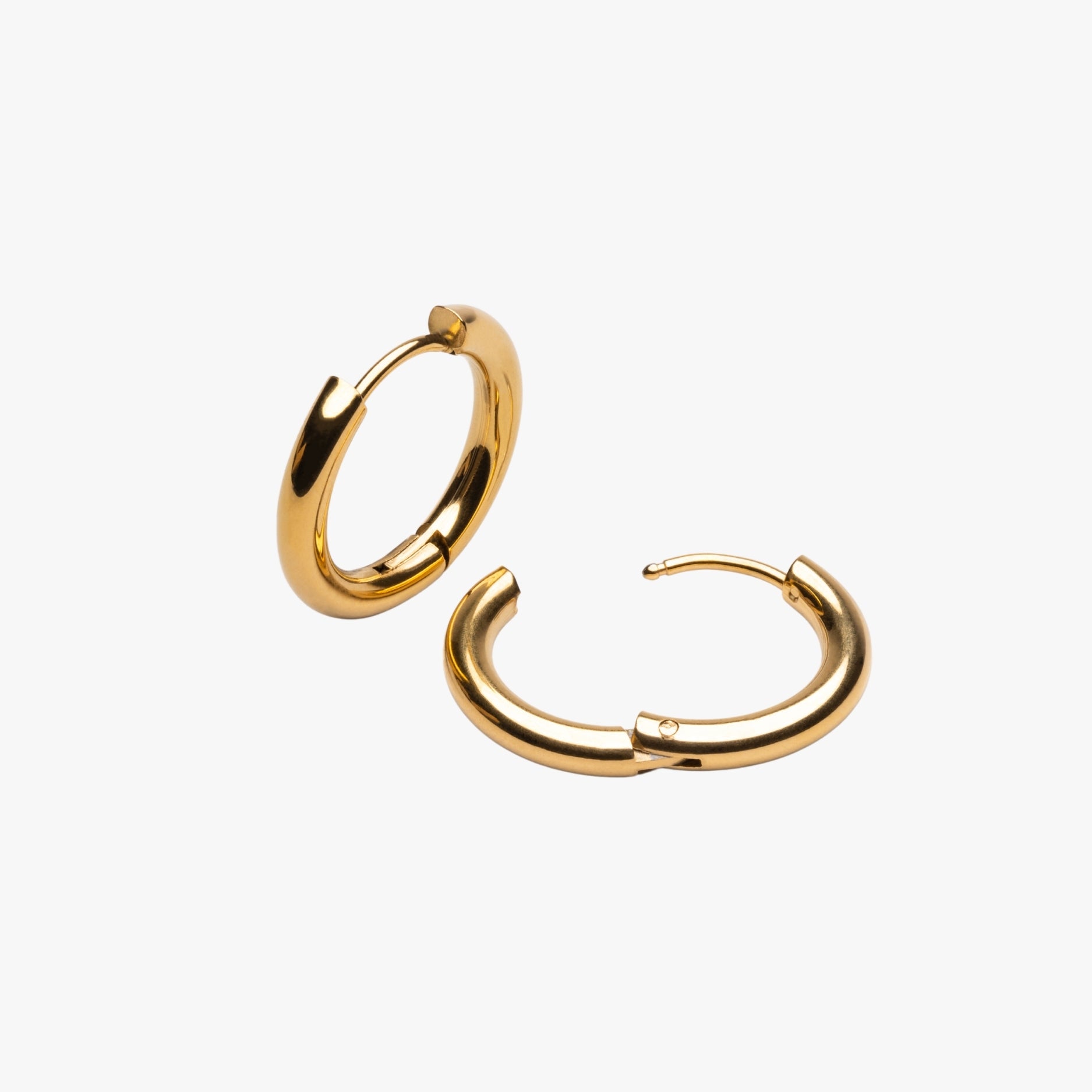 Golden Huggie Hoops