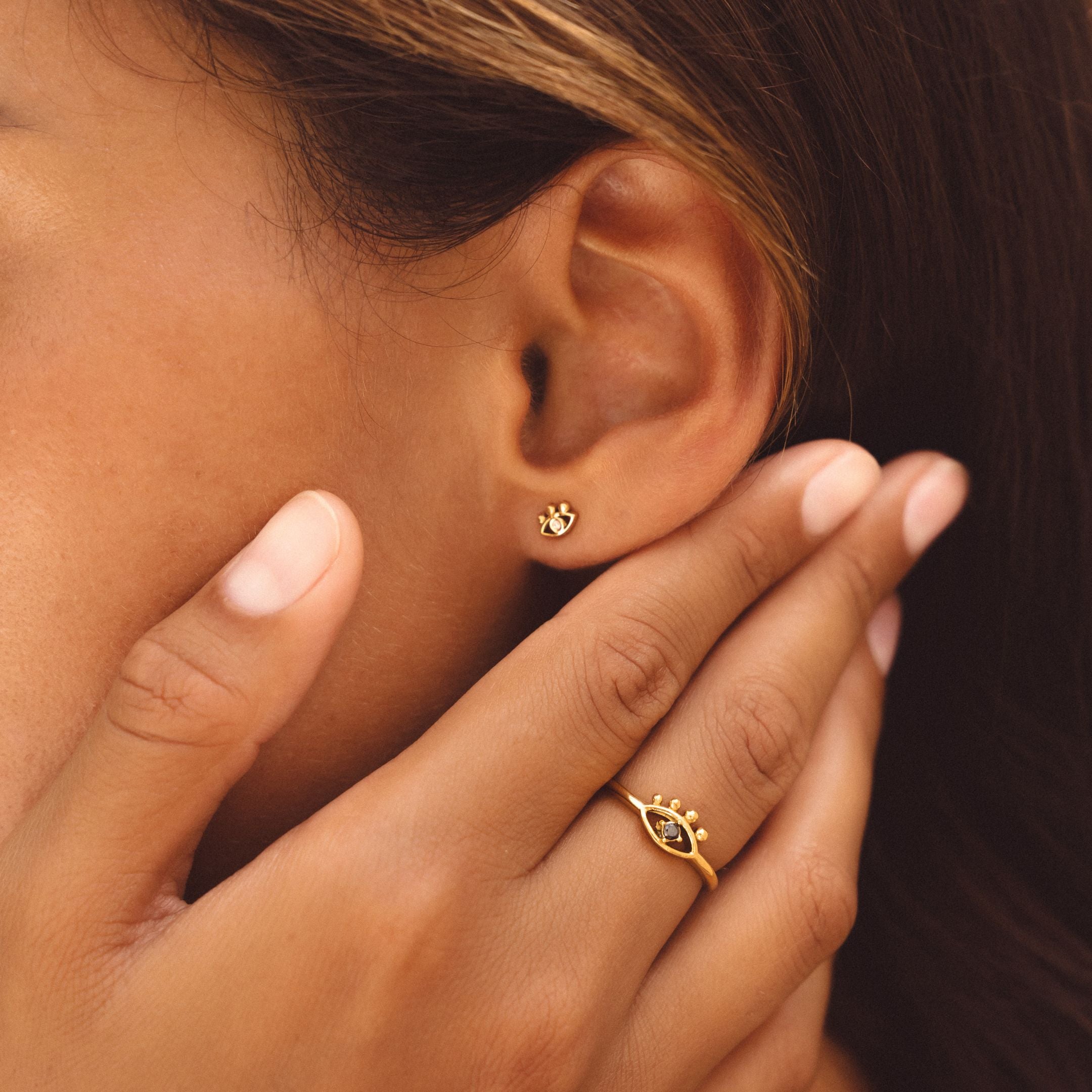 Greek Eye Earring