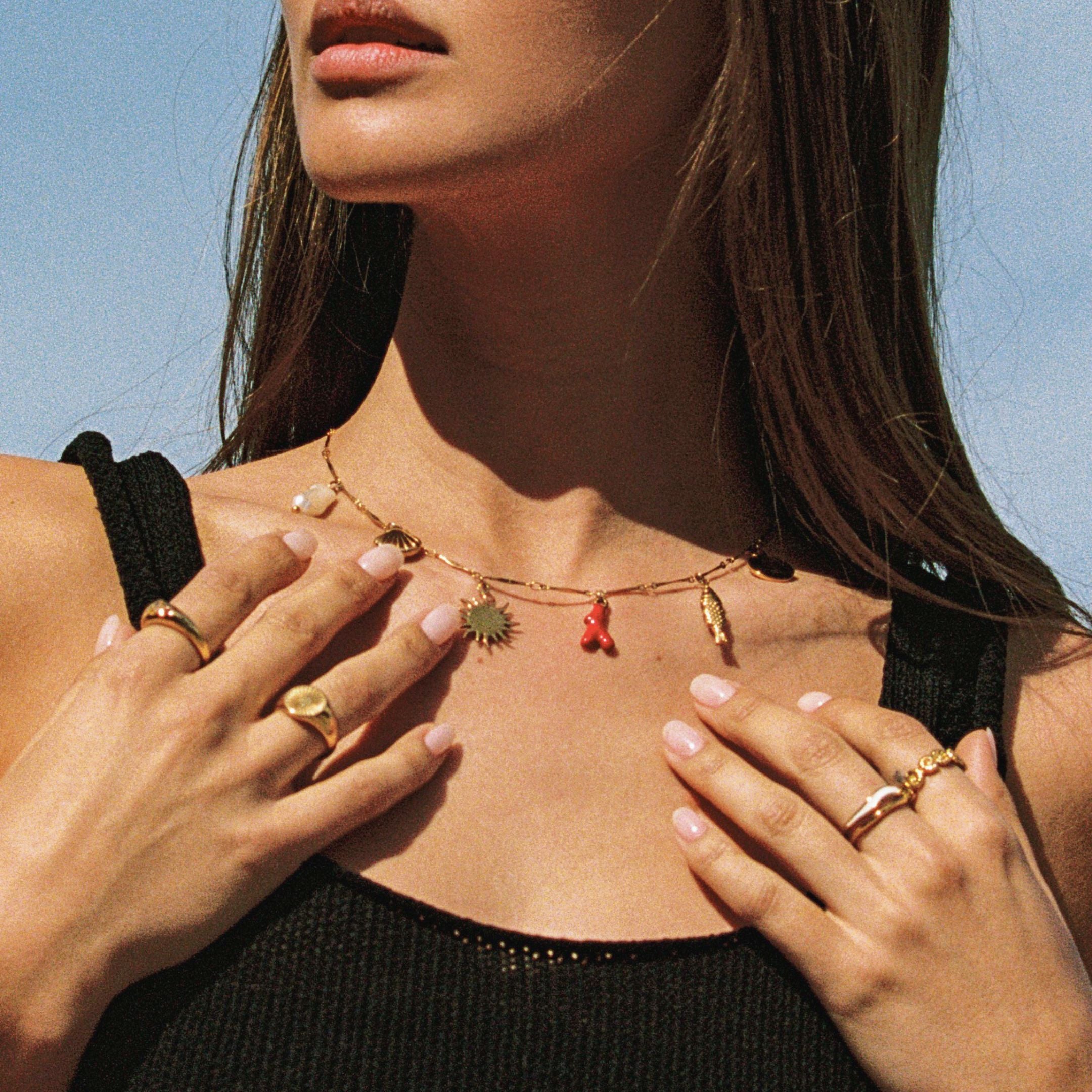 Red Charm Necklace