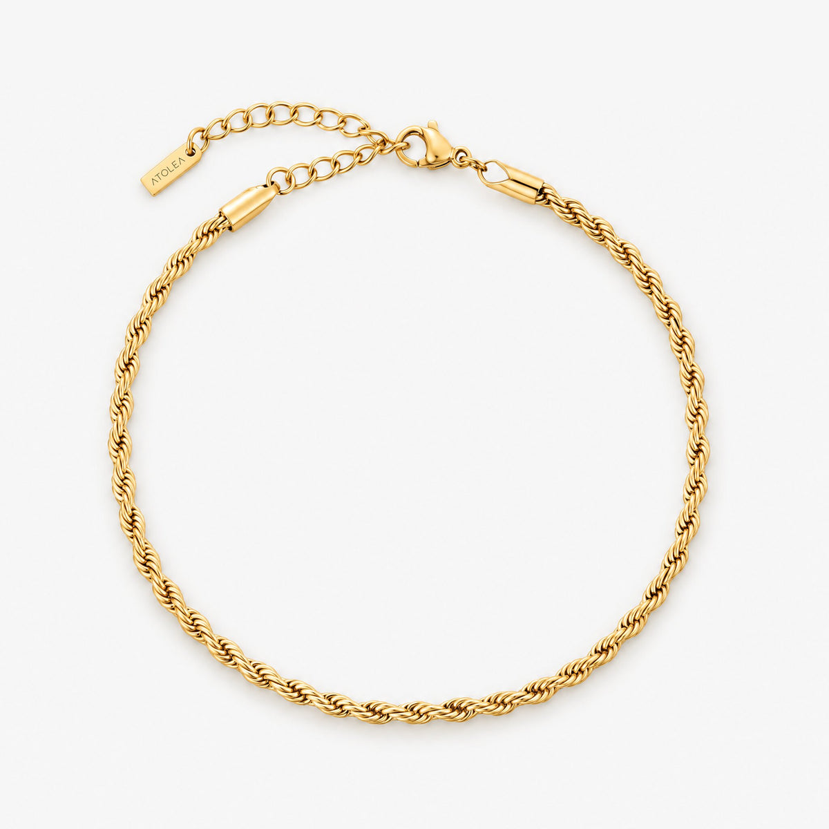 Rope chain bracelet gold