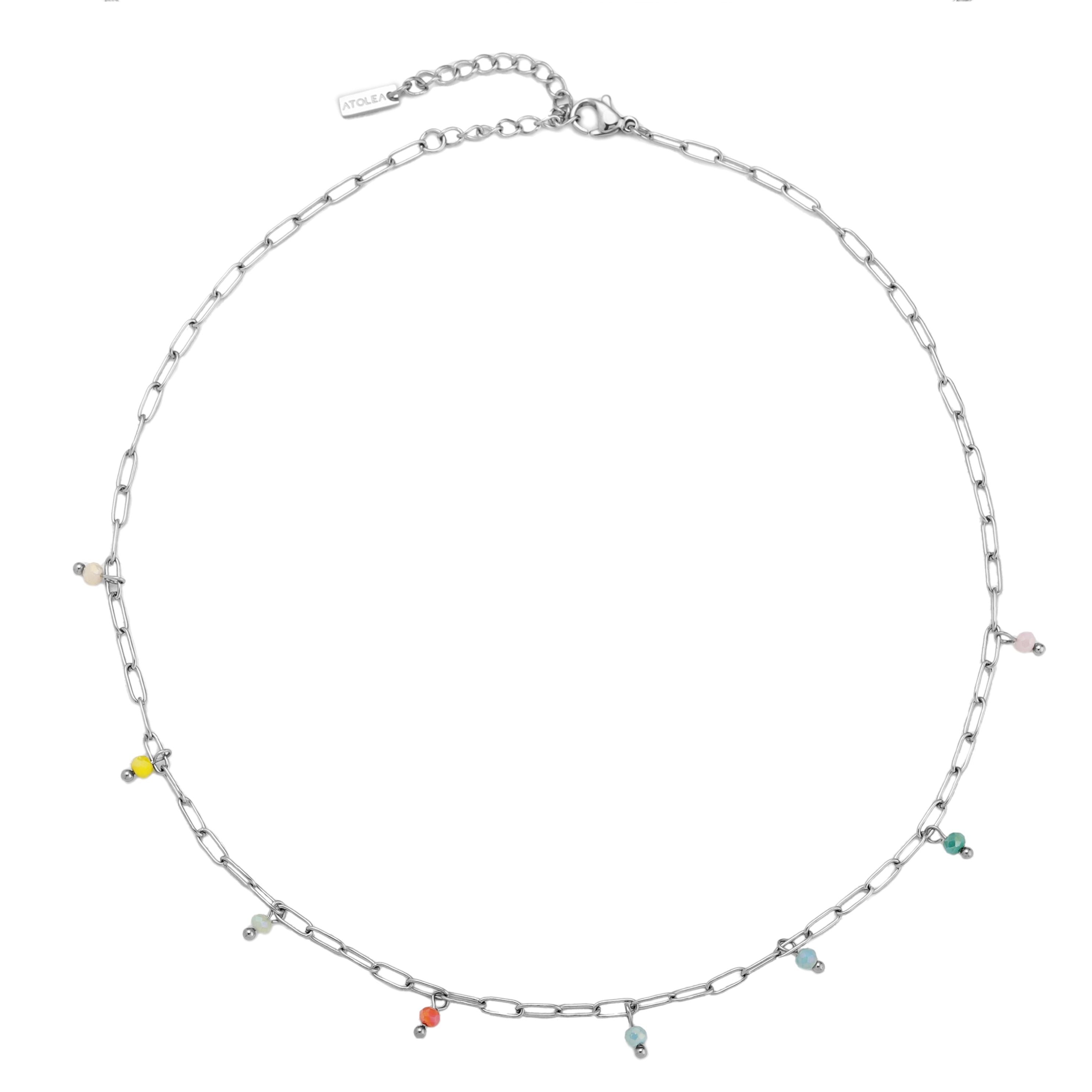 Silver Choker Stones