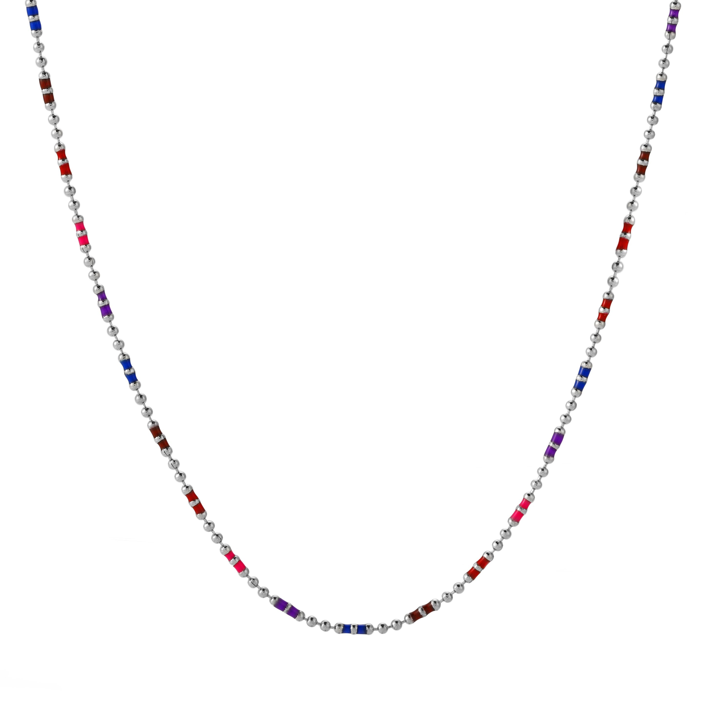 Silver Colorful Choker