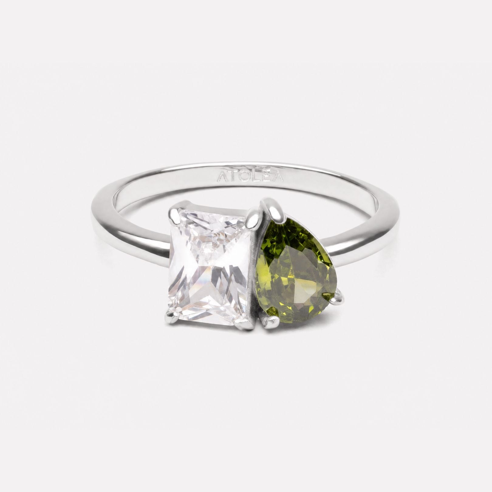 Silver Custom Birthstone Ring