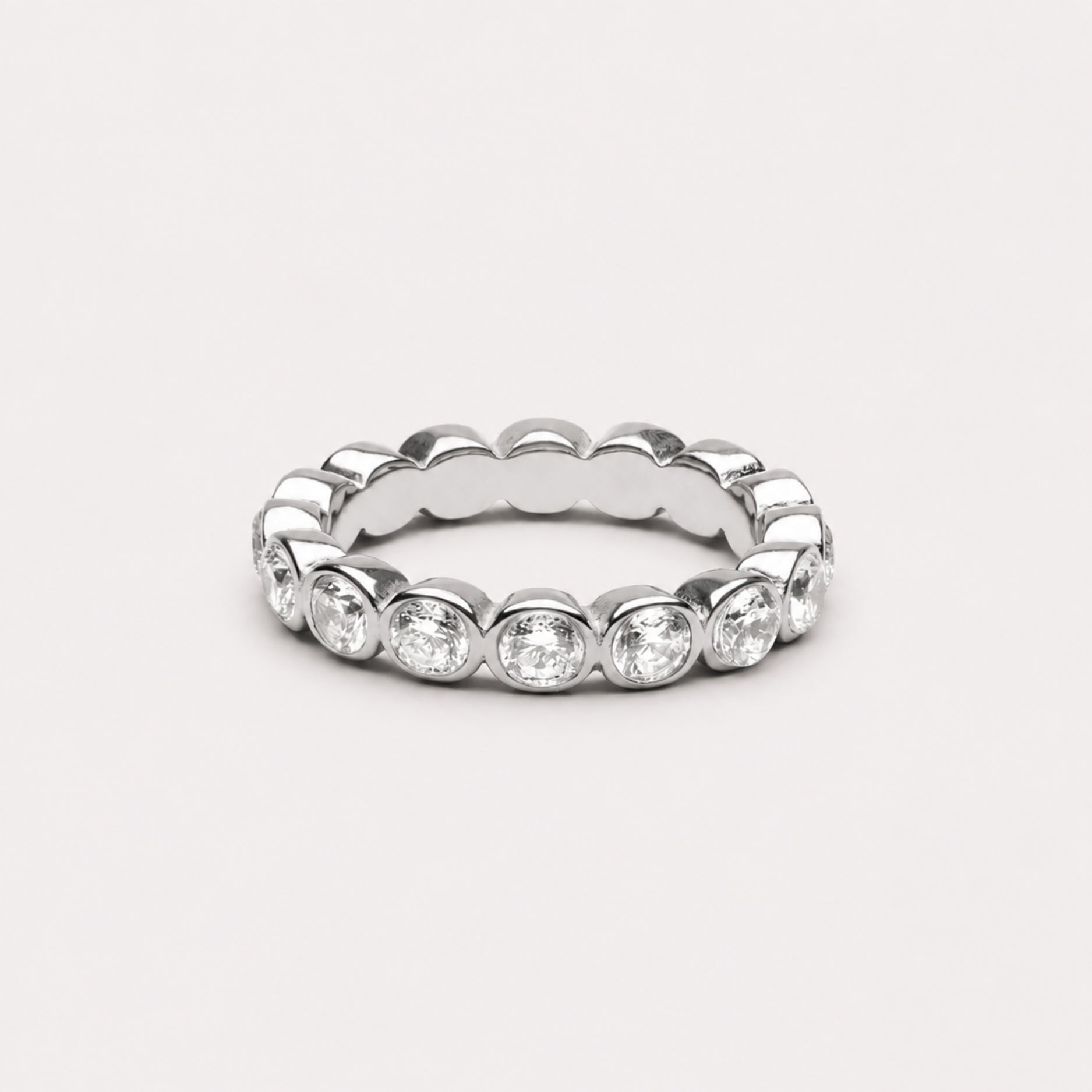 Silver Sparkly Rings