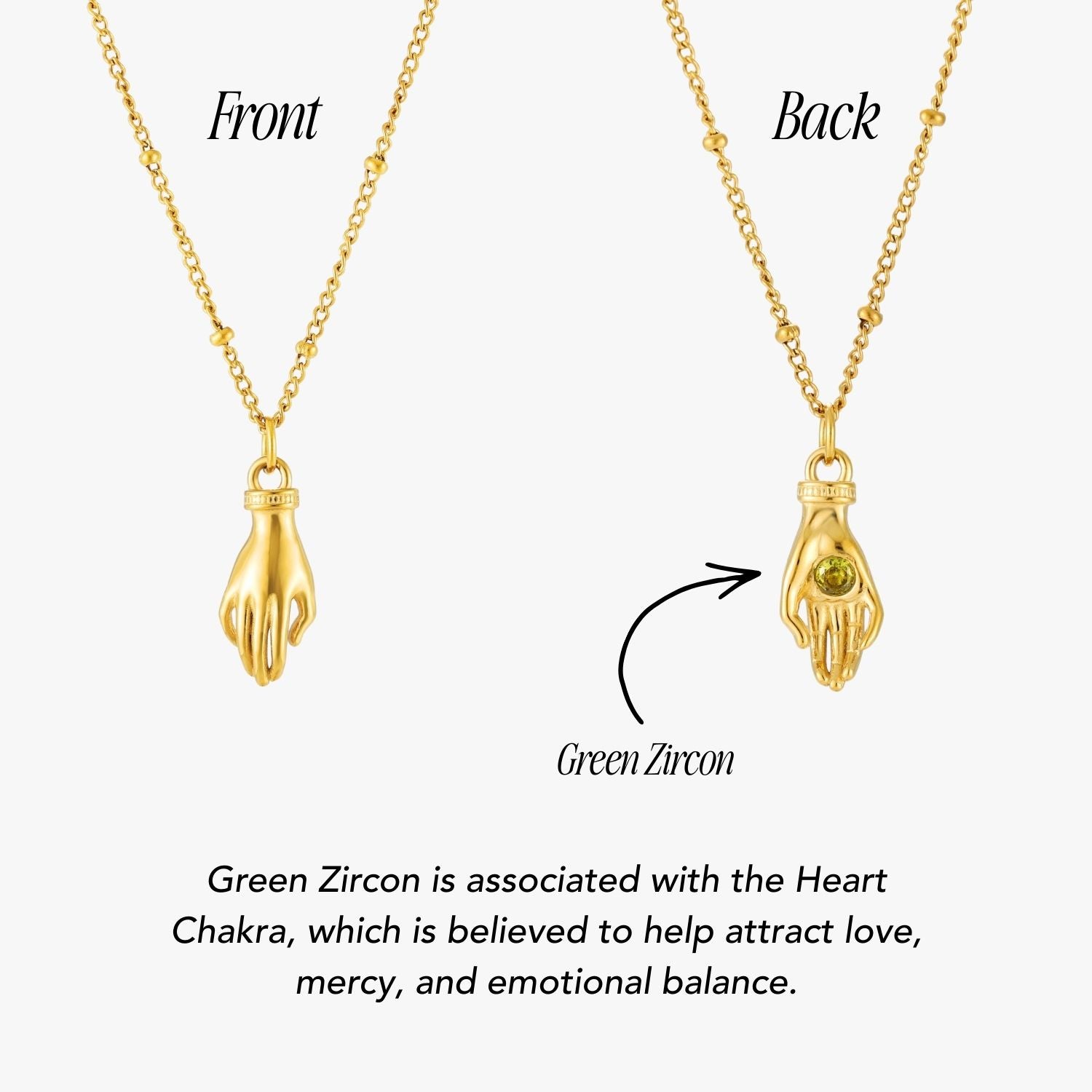 Simple Hand Necklace