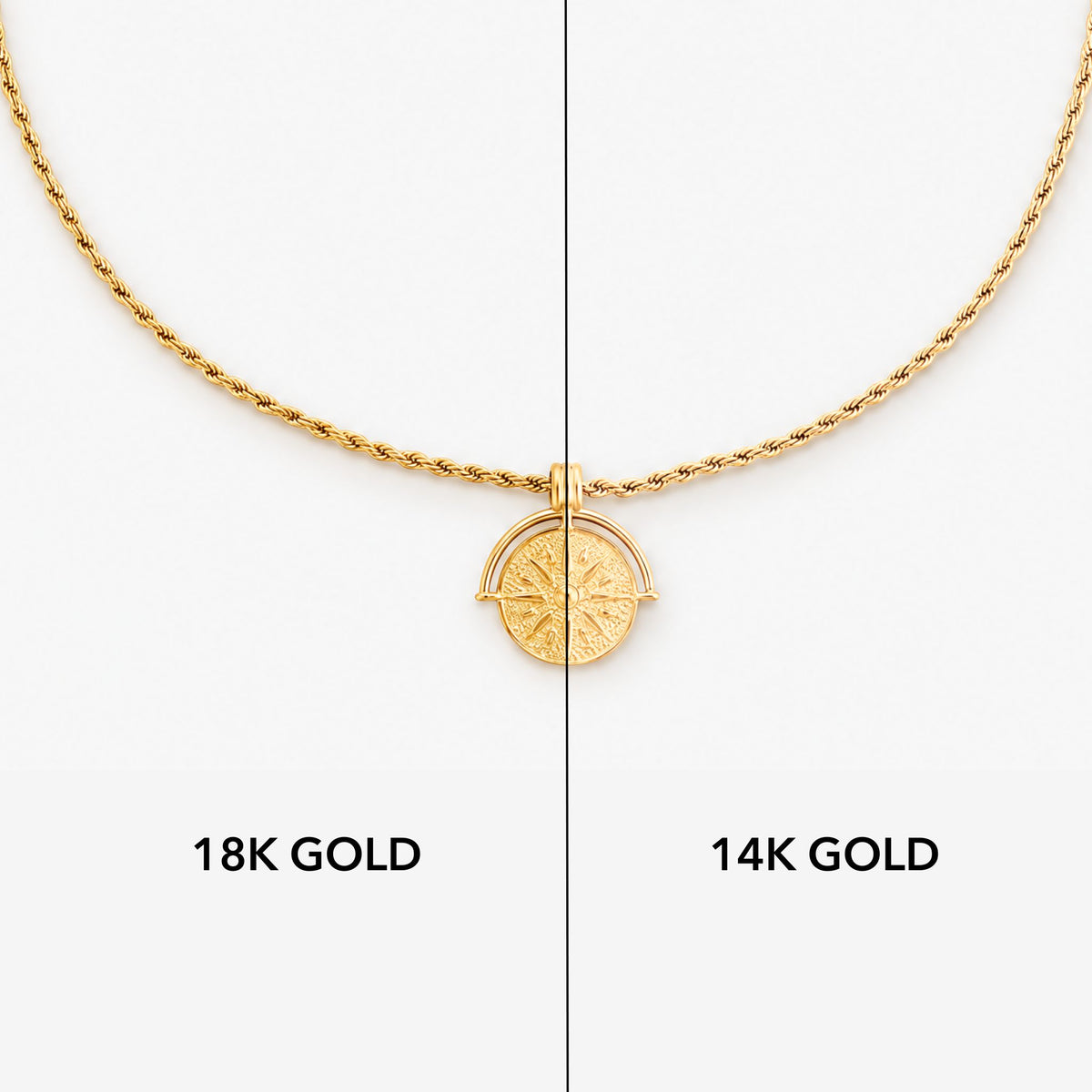 Sun 14k Necklace