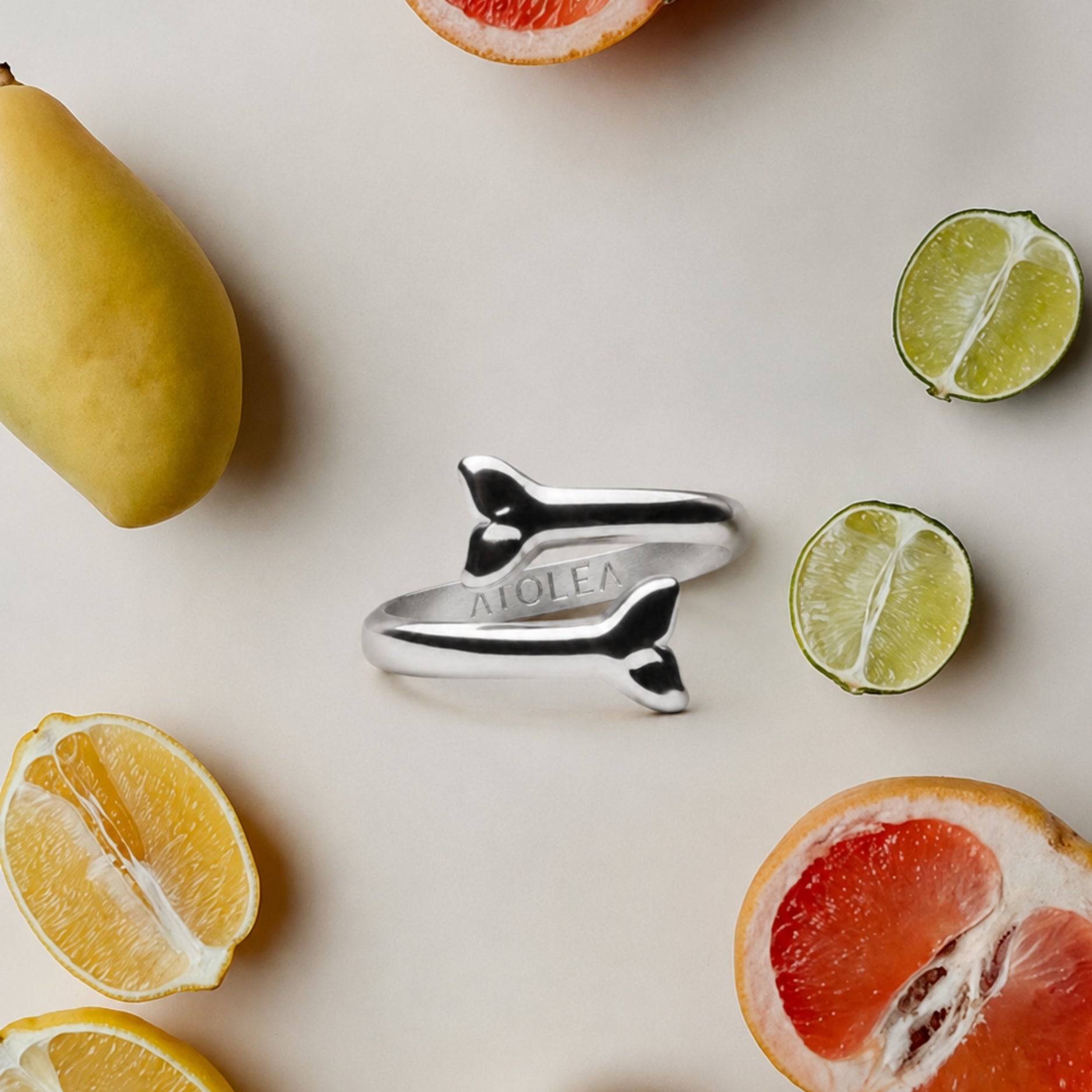 Whale Tail Ring Silver