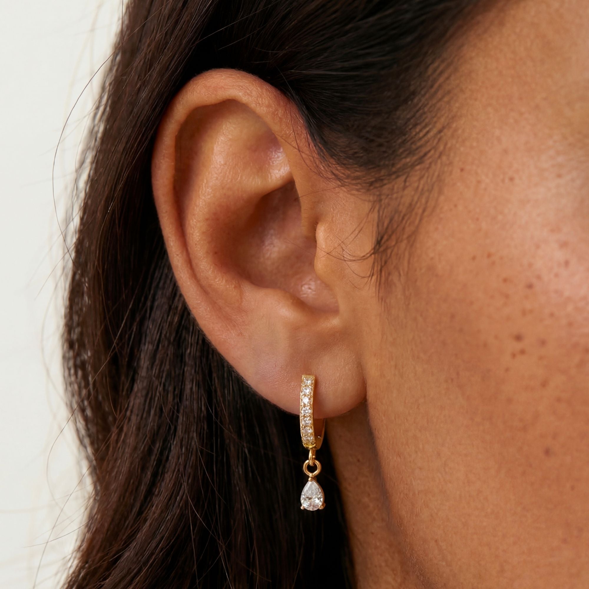 Zircon Drop Earrings