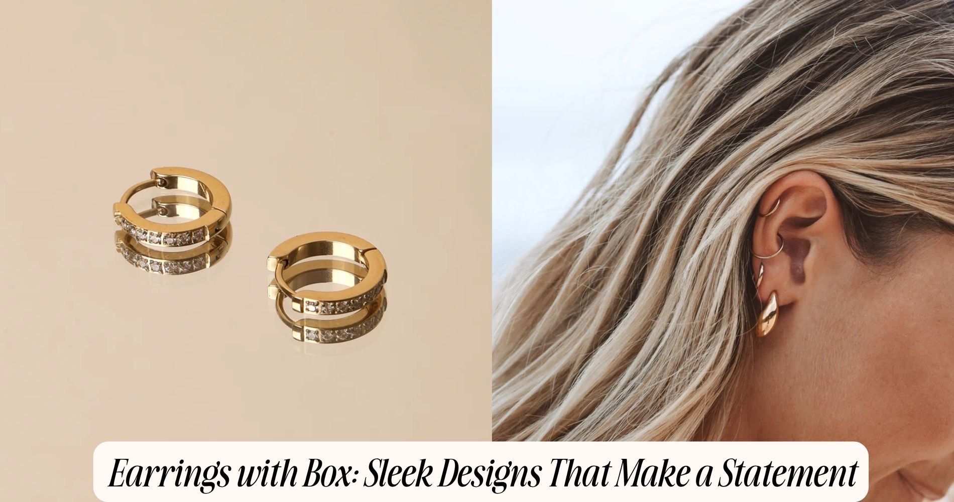earrings with box