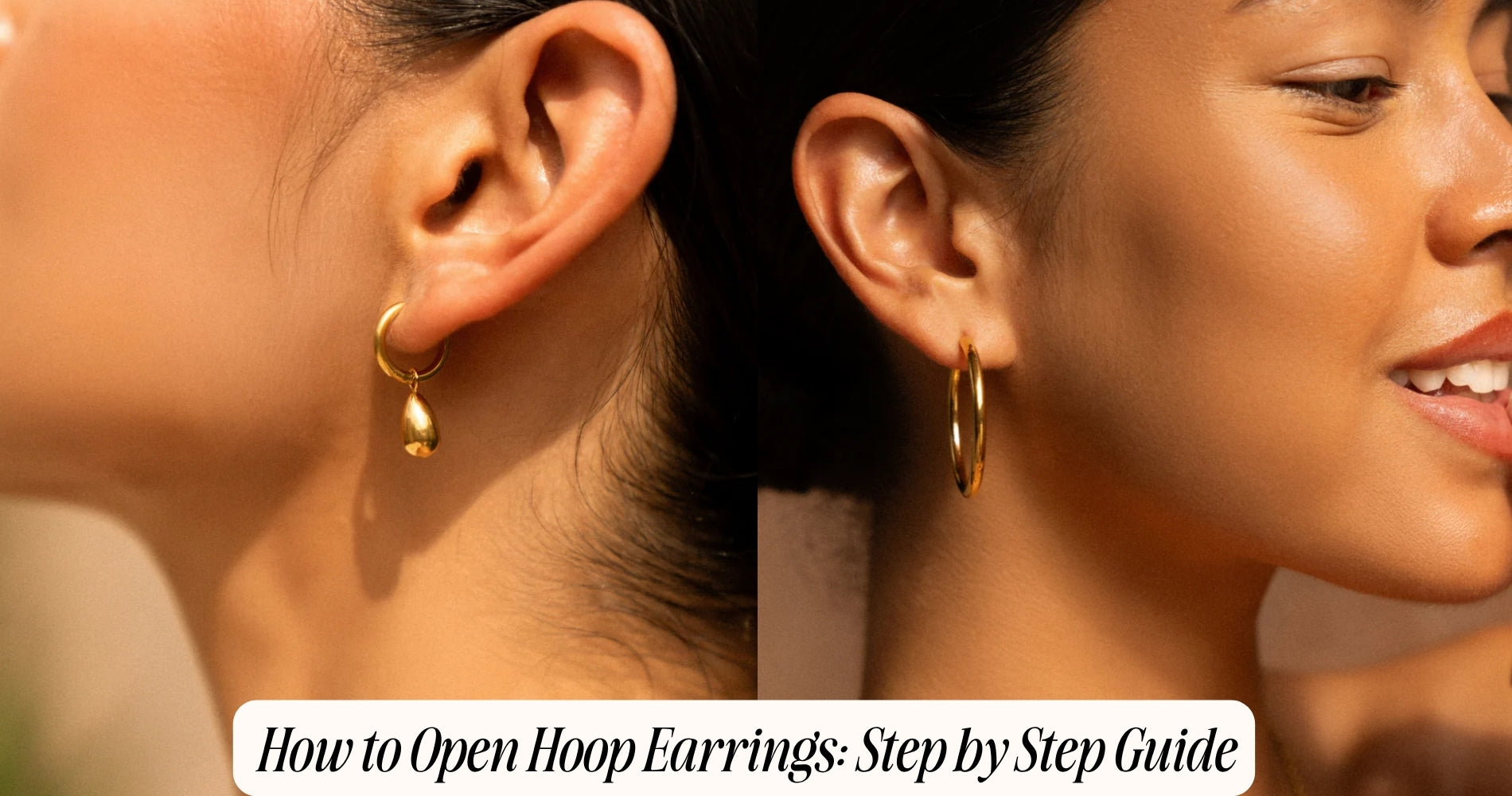 how to open hoop earrings