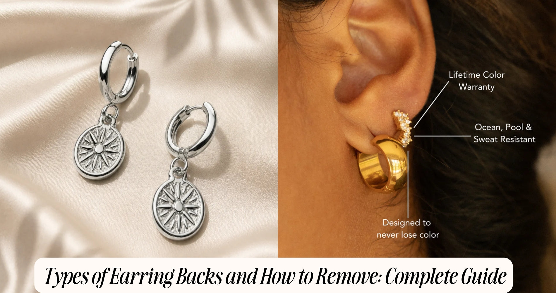 types of earring backs and how to remove