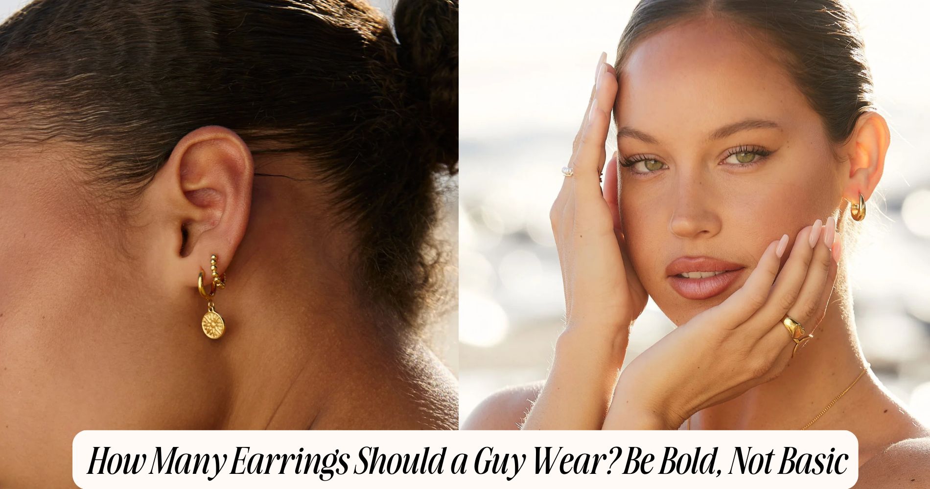 how many earrings should a guy wear​