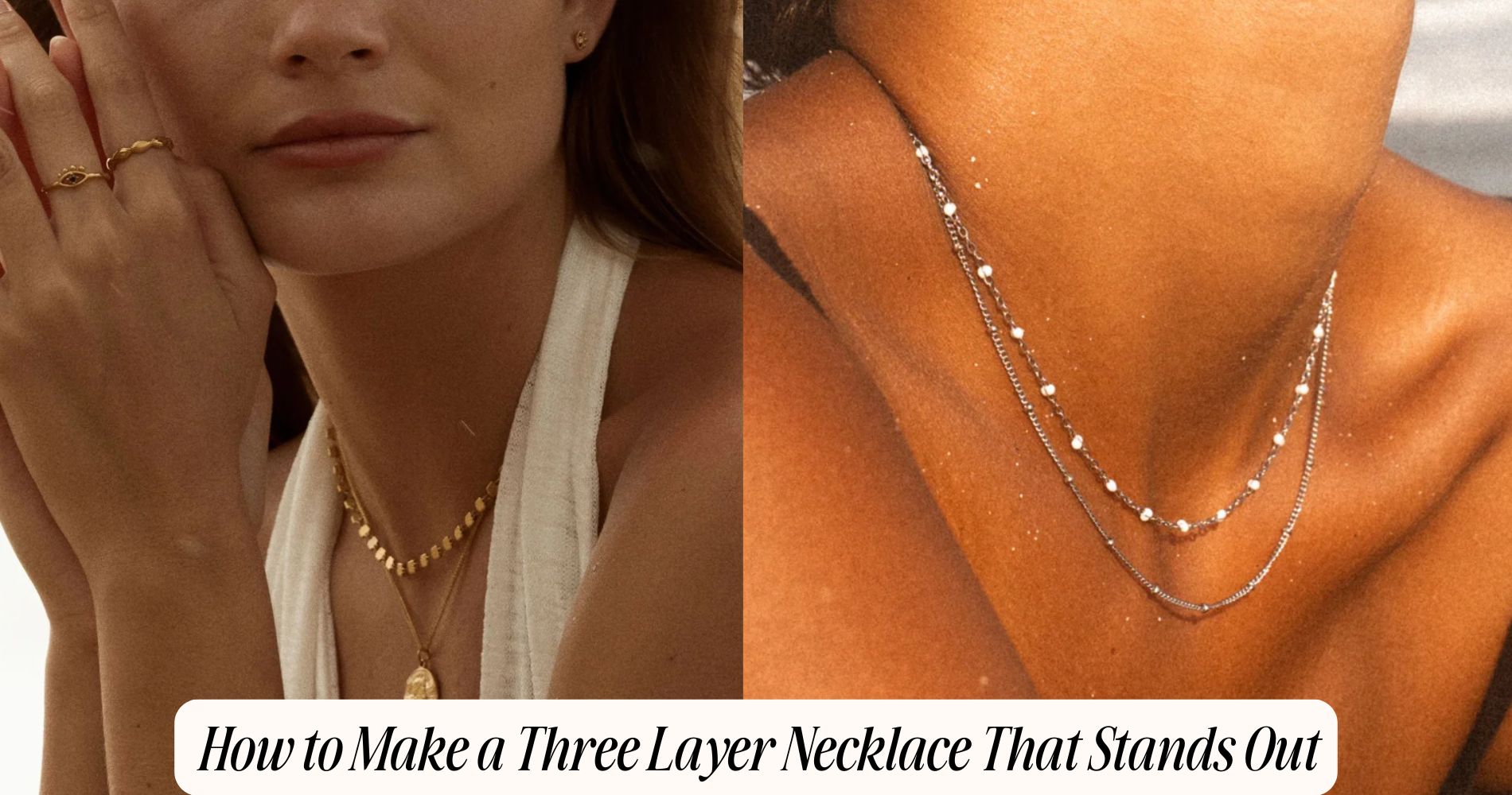 how to make a three layer necklace