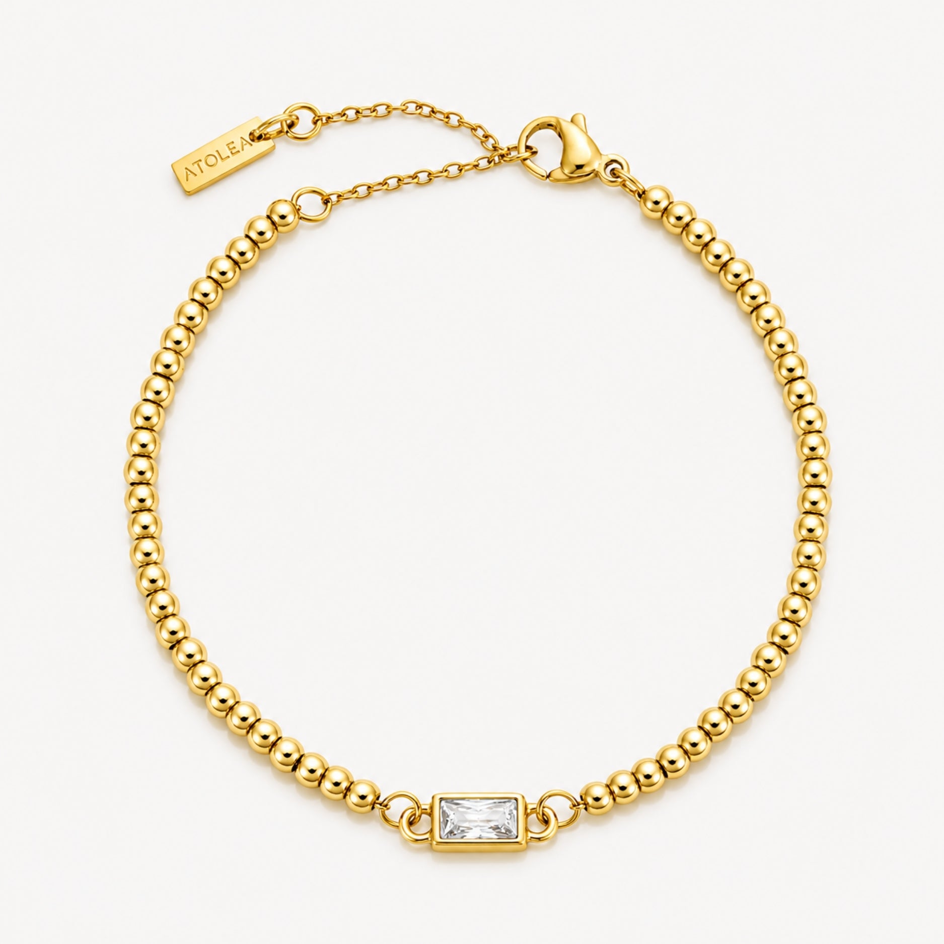 Birthstone Bracelet April Crystal