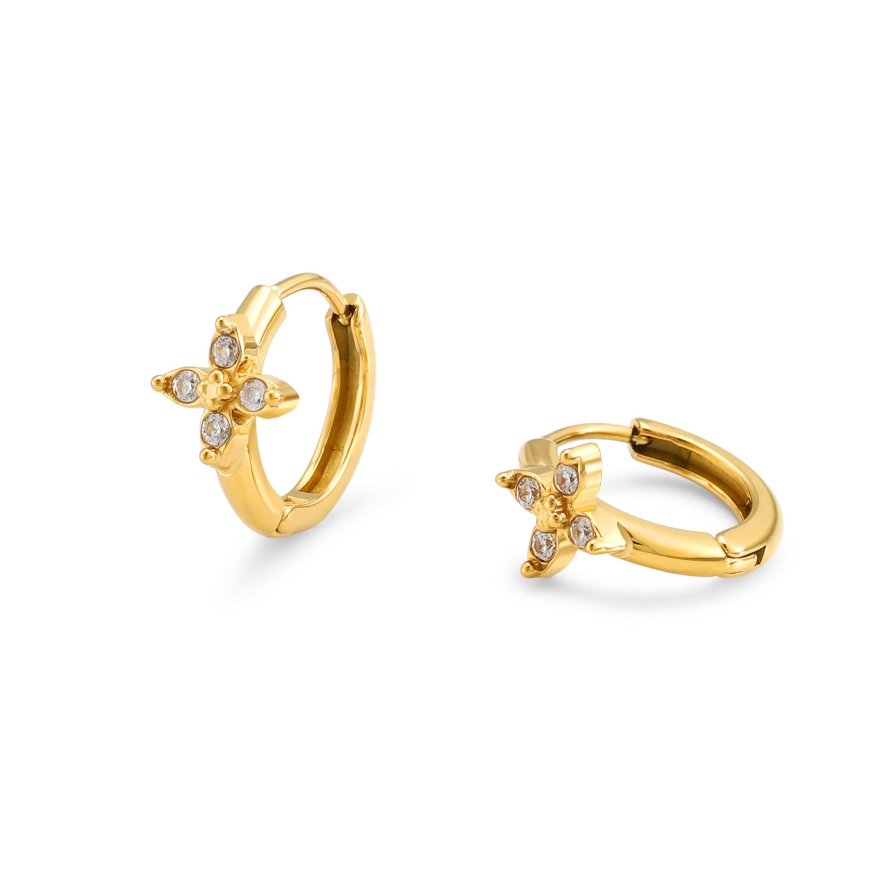 Daisy Hoop Earrings