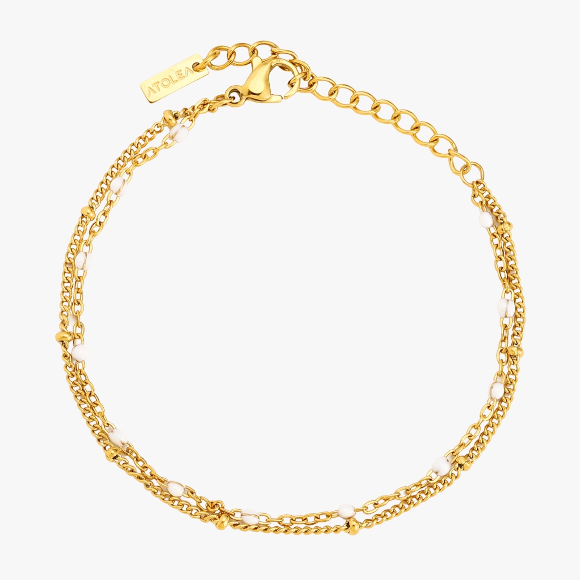 Golden Beaded Bracelet