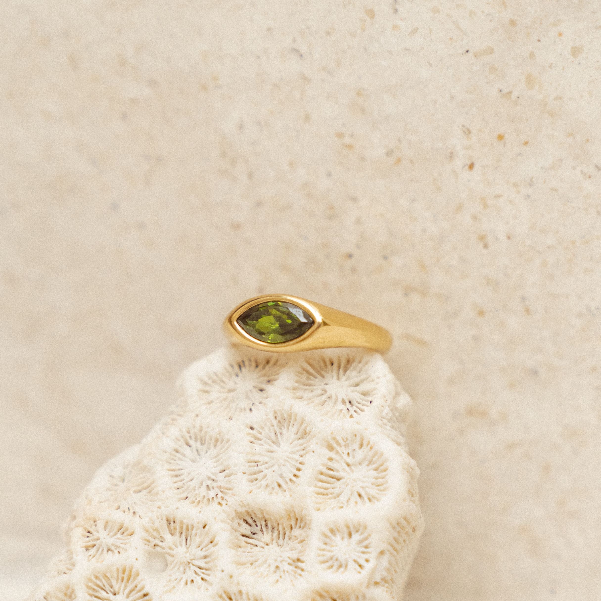 Green Stone Ring