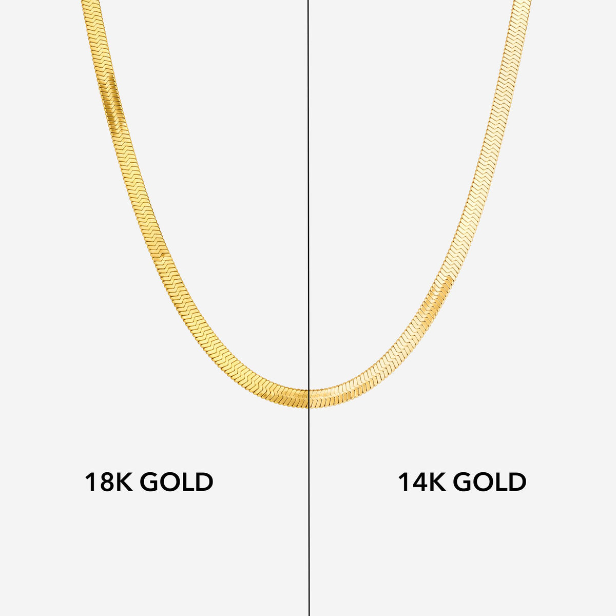 14k Herringbone Choker