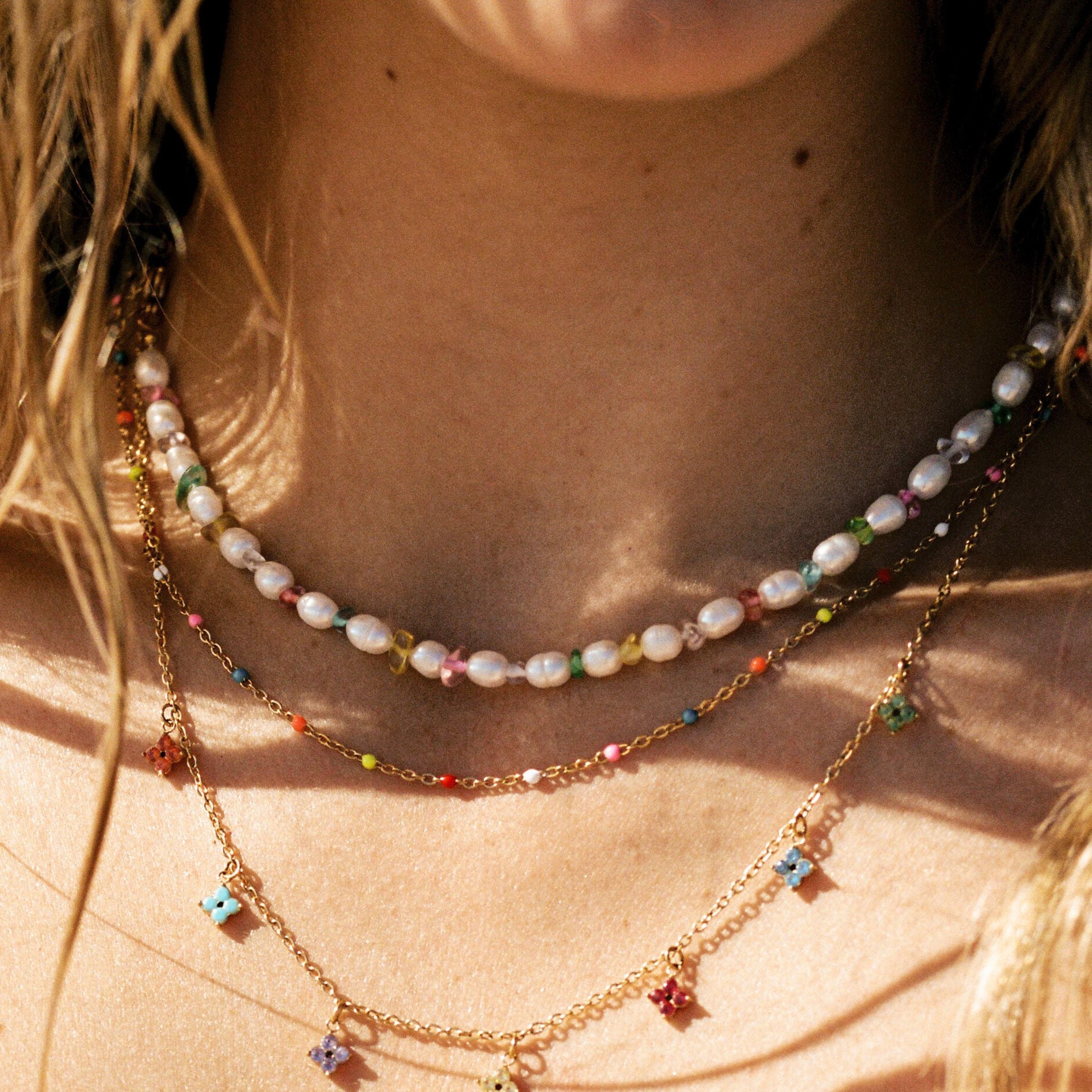 Pearls Glass Choker