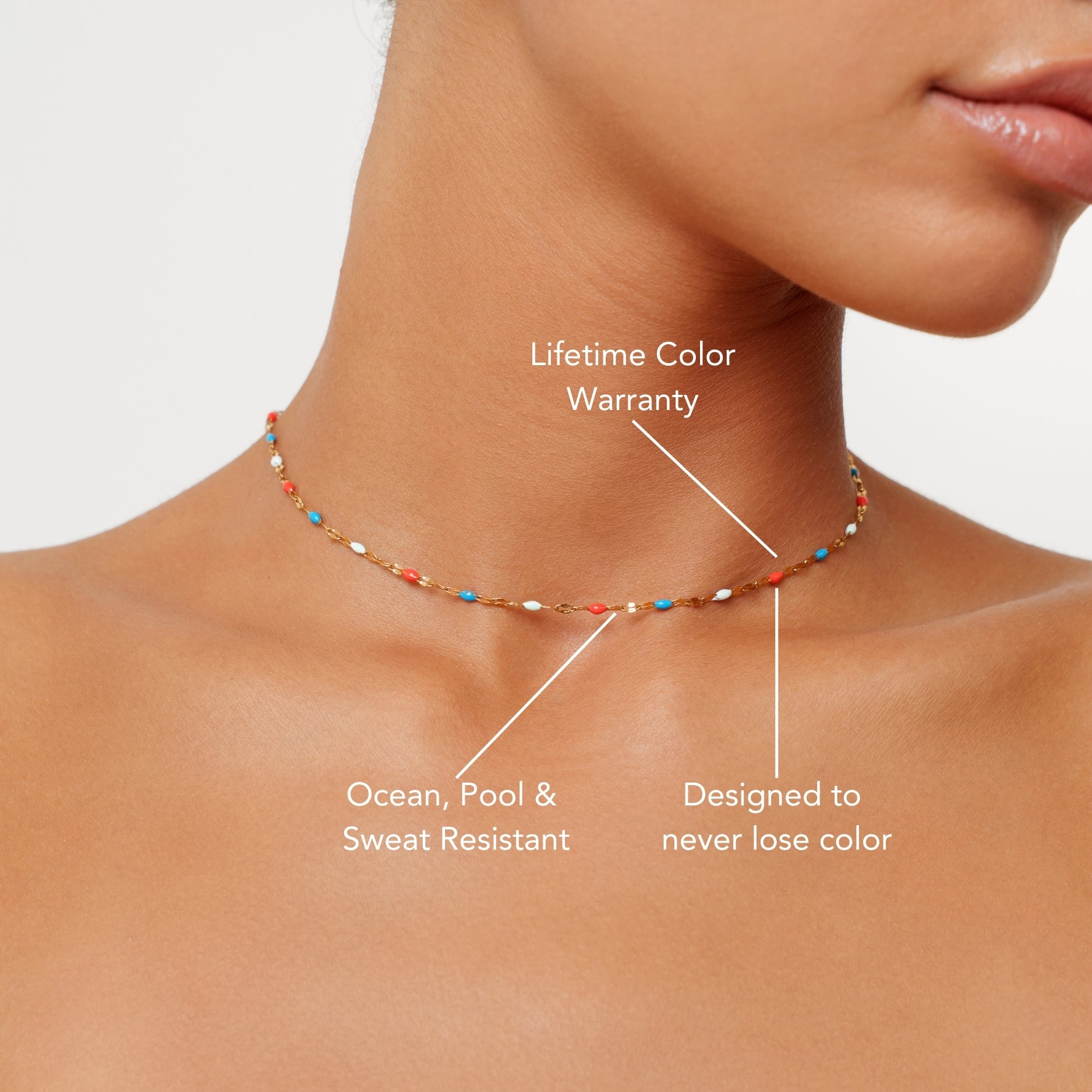 Red White Choker