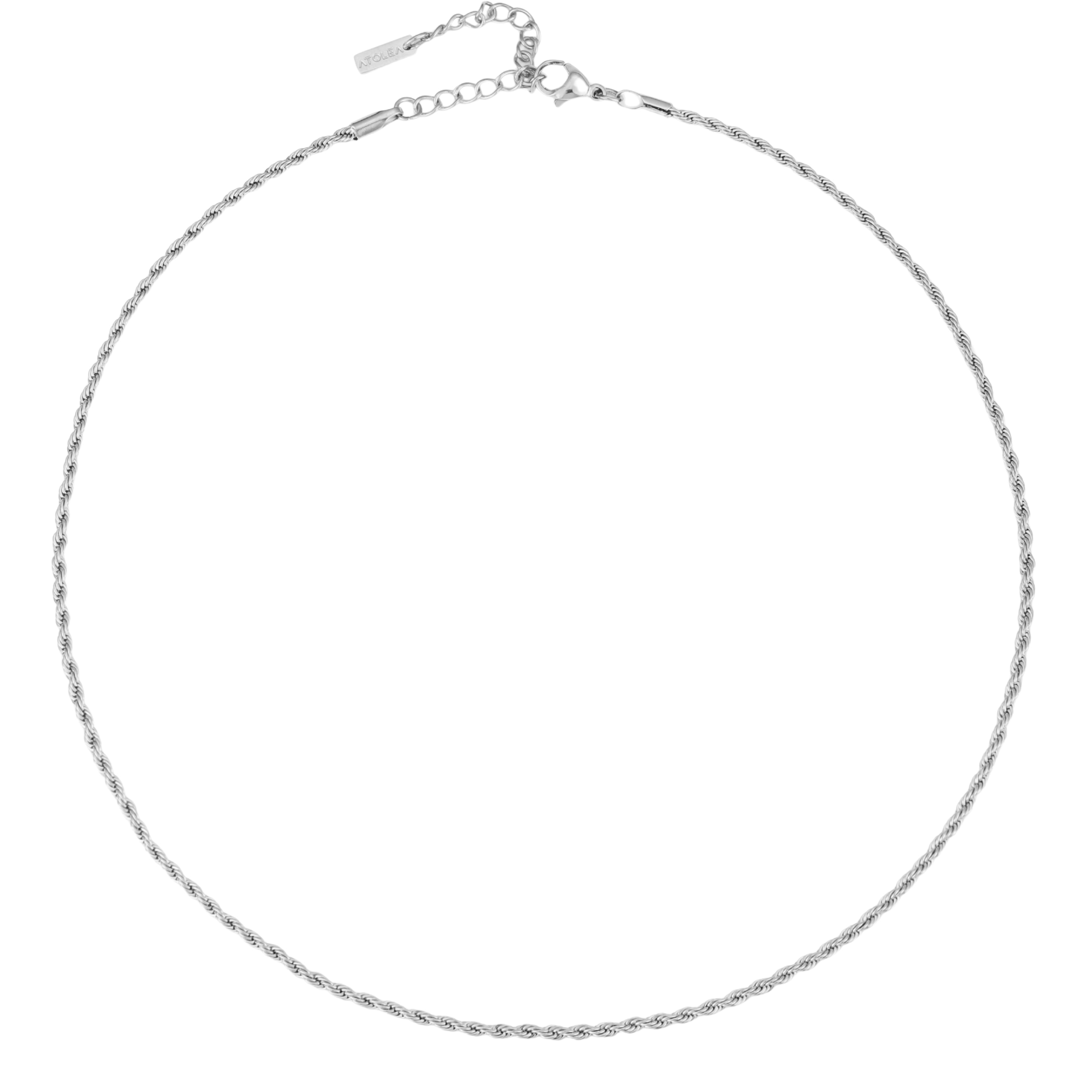 Silver Calvi Rope Necklace